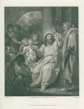 Load image into Gallery viewer, West, Benjamin “Of Such is the Kingdom of Heaven.” From Thomas Macklin’s &quot;Holy Bible&quot;
