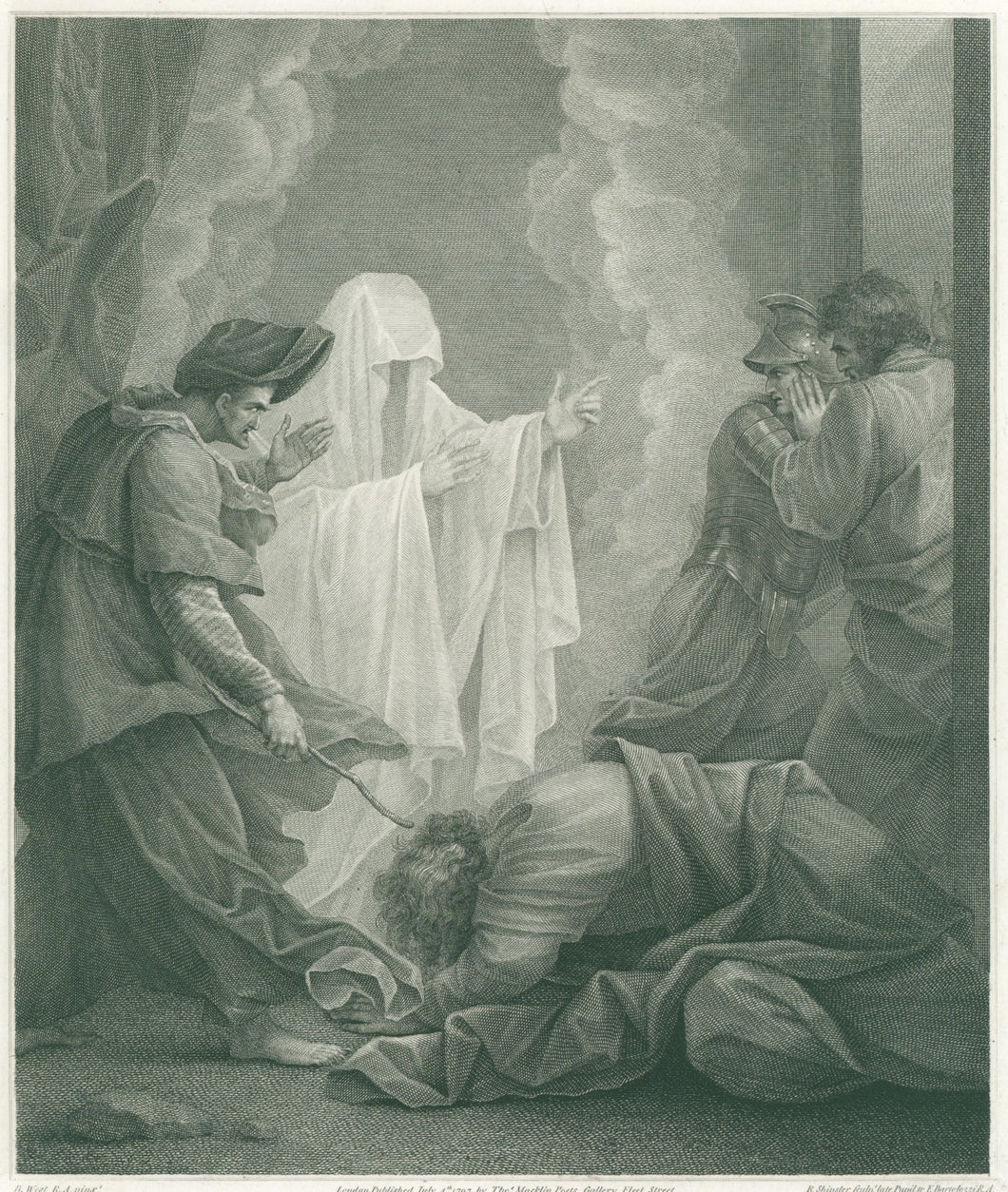 Benjamin West “The Witch of Endor.” From Thomas Macklin’s 