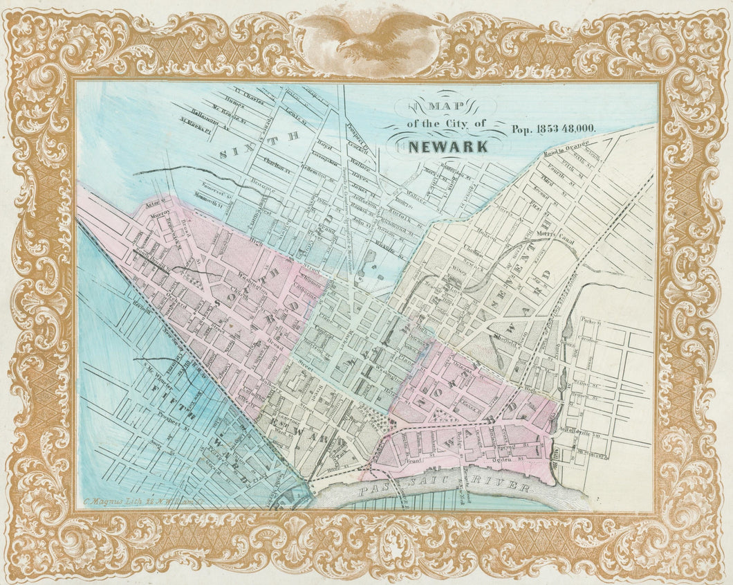 Magnus, Charles  “Map of the City of Newark”  [New Jersey]