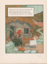 Load image into Gallery viewer, Richardson, Frederick &quot;There was an old woman lived under the hill&quot; From Eulalie Osgood Grover&#39;s Mother Goose.
