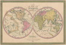 Load image into Gallery viewer, Mitchell, S.A. &quot;A New Map of the World on the Globular Projection by H.S. Tanner.&quot;
