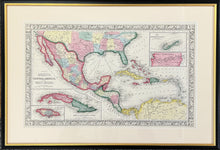 Load image into Gallery viewer, Williams, Wellington &quot;Map of Mexico, Central America, and the West Indies&quot;
