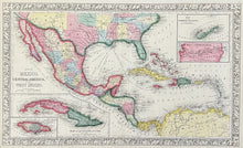 Load image into Gallery viewer, Williams, Wellington &quot;Map of Mexico, Central America, and the West Indies&quot;
