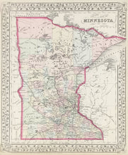 Load image into Gallery viewer, Gamble, W.H. &quot;County Map of Minnesota&quot;
