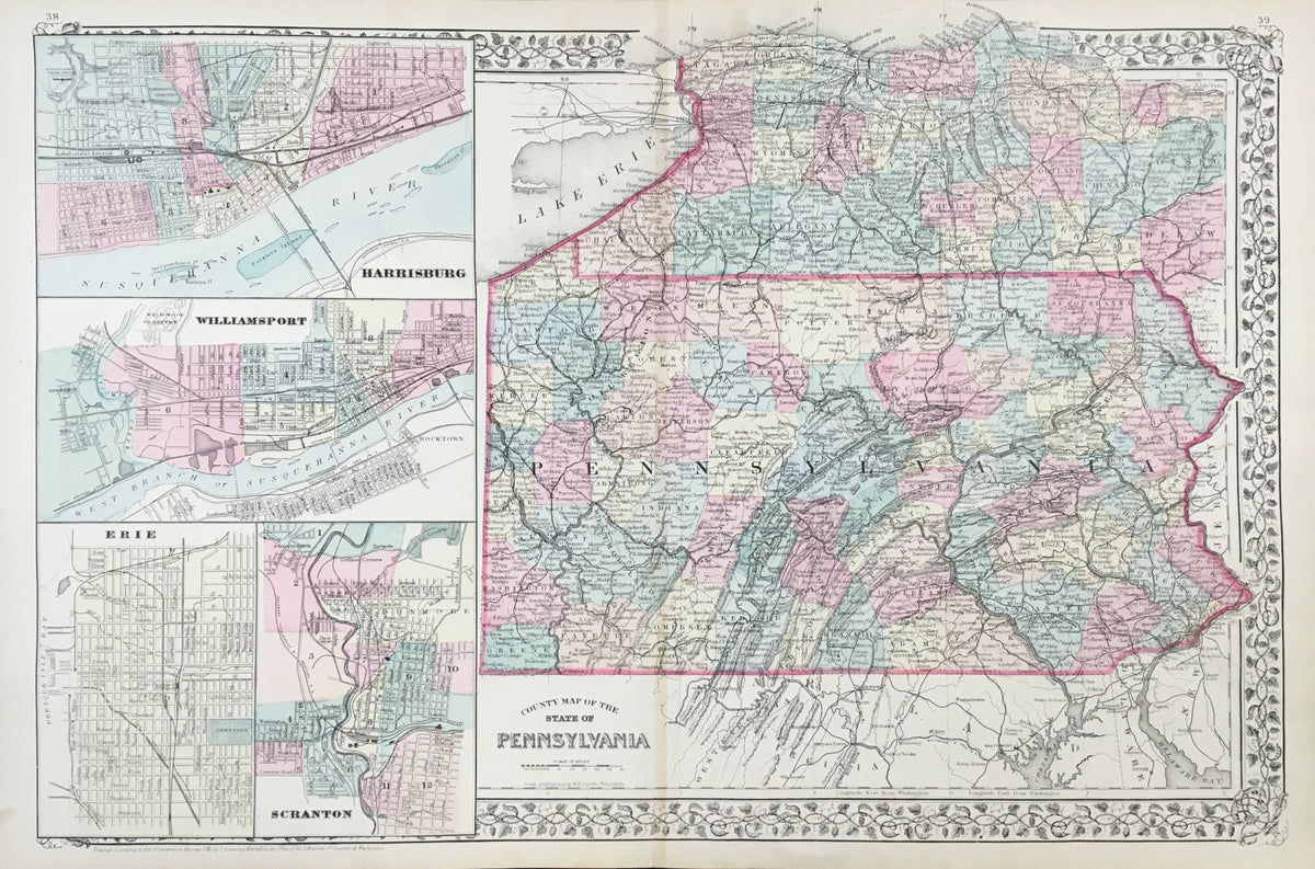 County Inset Map Examples Gamble, W.H.