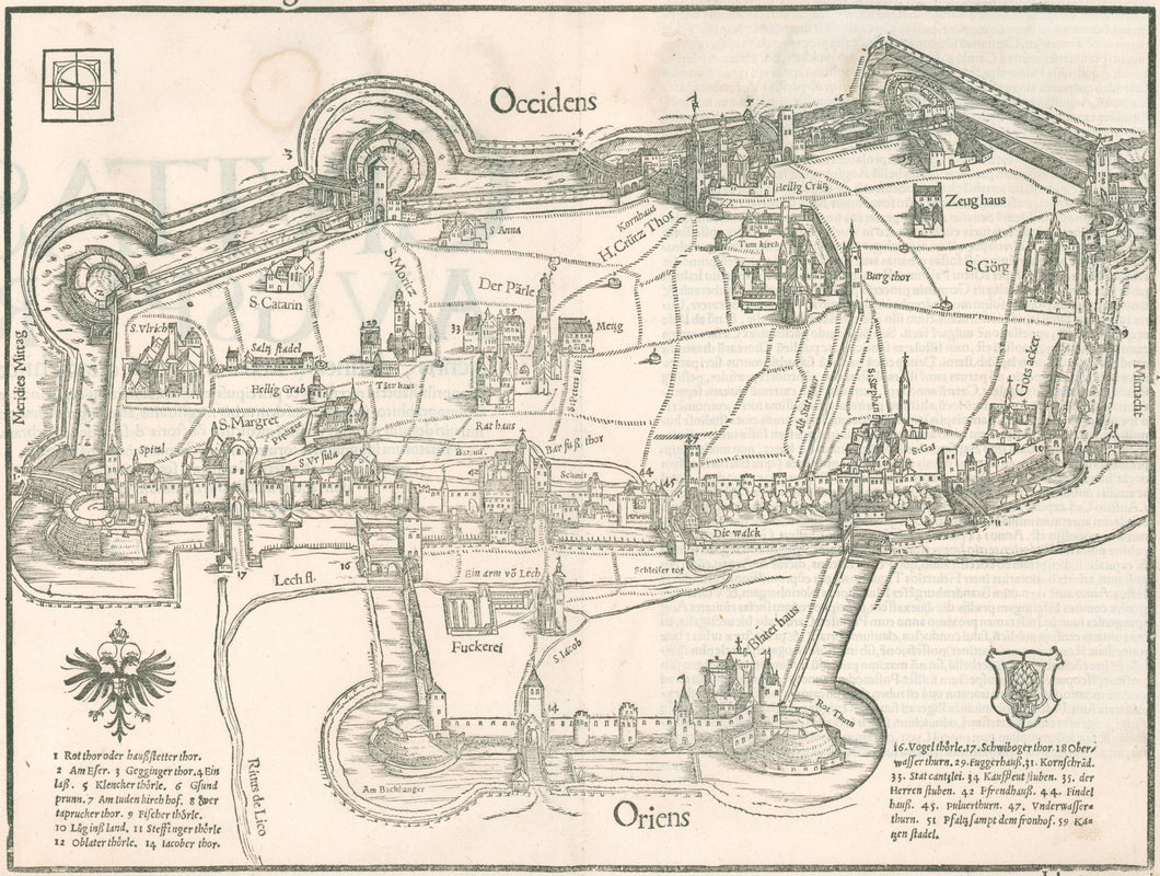 Munster, Sebastian   “La città d’Augusta...”  [Augsburg, Germany]