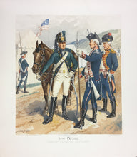 Load image into Gallery viewer, Ogden, H. A.  Plate 9  “Cavalry, Infantry, Artillery 1799-1802”
