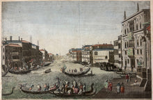 Load image into Gallery viewer, Unattributed  &quot;Vue du Grand Canal, du Palais Balbori, du Pont Rialto, et de la Fête des Gondoles a Venise.
