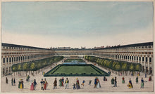 Load image into Gallery viewer, Unattributed  “Das Palais Royal in Paris”  [The Palais-Royal, Rue Saint-Honoré]
