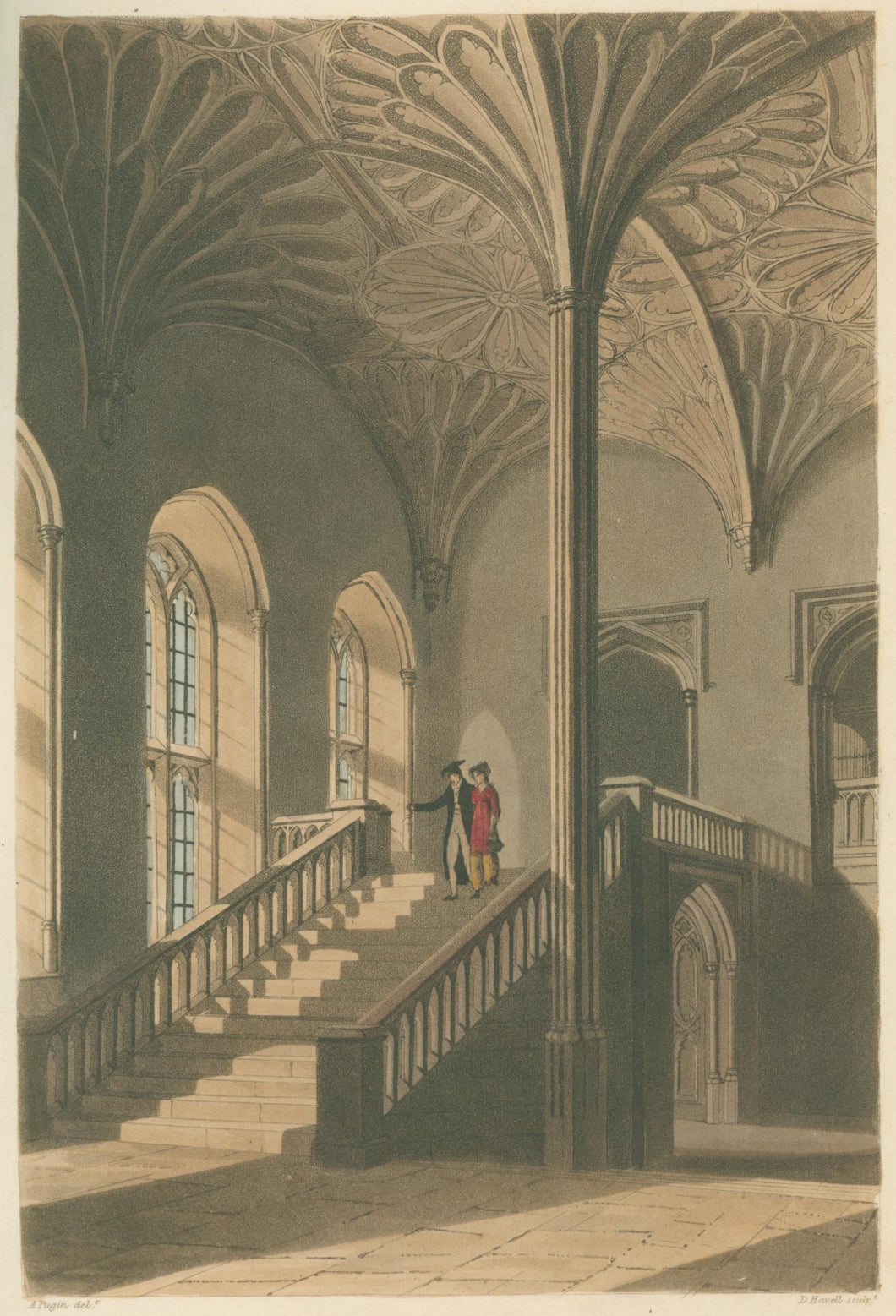 Pugin, A.  “Stair Case of Christ Church”