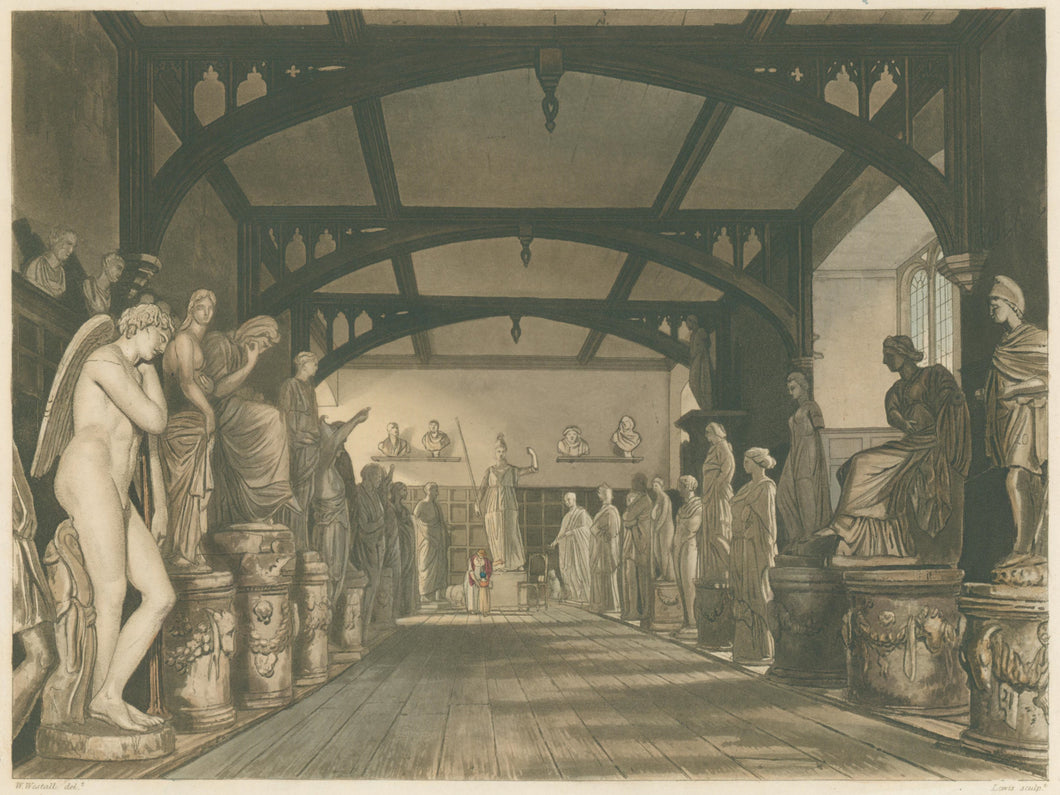 Westall, W. “The Statue Gallery.”  [Old Ashmolean Museum]