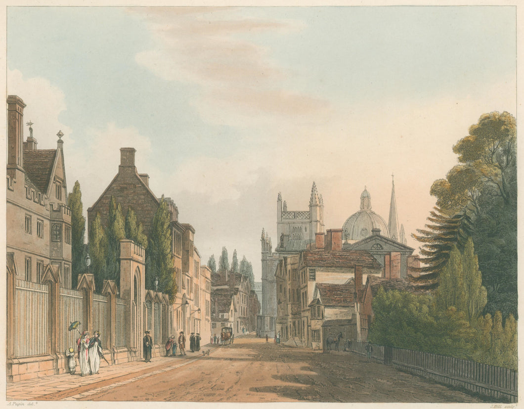 Pugin, A.  “Wadham College, from the Parks”