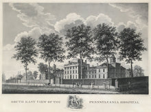 Load image into Gallery viewer, Exilious, John G. &quot;South East View of Pennsylvania Hospital&quot;

