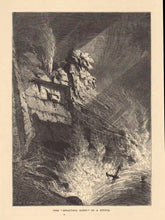 Load image into Gallery viewer, “The &#39;Spouting Horn&#39; in a Storm.” [Mt. Desert Island ME]  From &quot;Picturesque America&quot;

