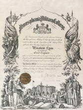 Load image into Gallery viewer, Unattributed  [Diploma from the Pennsylvania Military College, now Widener University]
