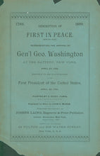 Load image into Gallery viewer, Publisher’s broadside advertising two prints: “First in Peace” &amp; “The Prayer at Valley Forge.”
