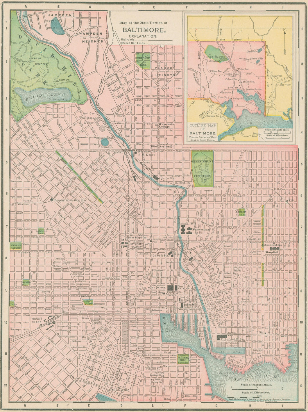 Rand, McNally  “Baltimore”