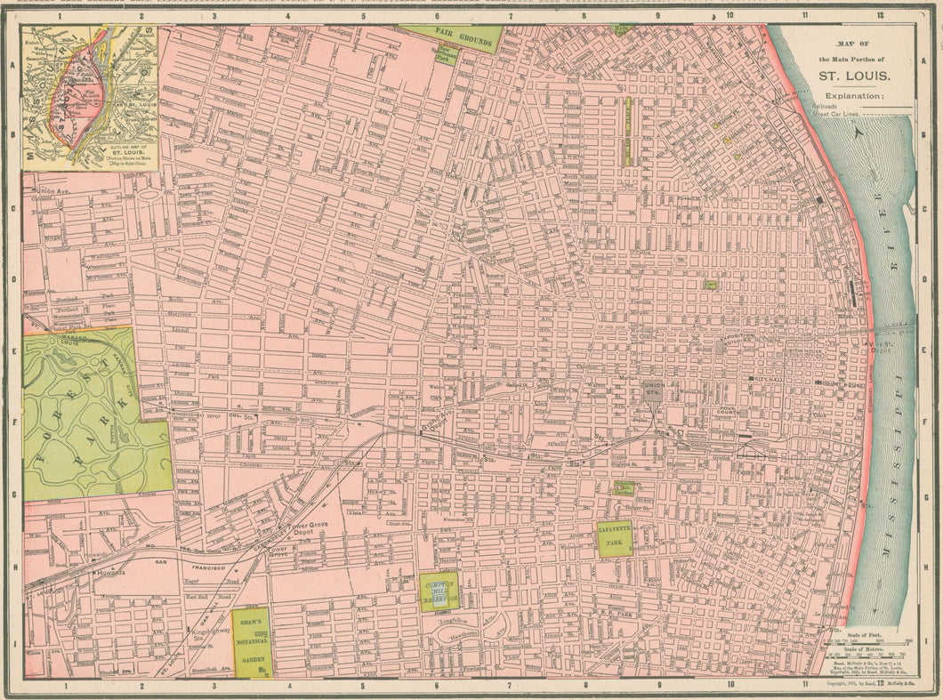 Rand, McNally  “St. Louis/St. Joseph”