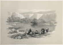 Load image into Gallery viewer, Roberts, David &quot;Banks of the Jordan (The Immersion of the Pilgrims) April 2nd 1839.&quot; From &quot;Views in the Holy Land, Syria, Idumea, Arabia, Egypt and Nubia&quot;
