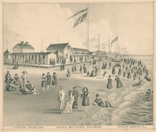 Load image into Gallery viewer, Rose, T.F.  &quot;Ross Bathing Houses, Ocean Grove.”  [Ocean Ave. &amp; Wesley Lake]
