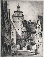 Load image into Gallery viewer, Unknown artist  [Weisser Turm or White Tower, Rothenburg, Germany]
