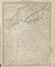 Load image into Gallery viewer, SDUK &quot;North America/ Sheet XII, Georgia with parts of North &amp; South Carolina, Tennessee, Alabama &amp; Florida&quot;
