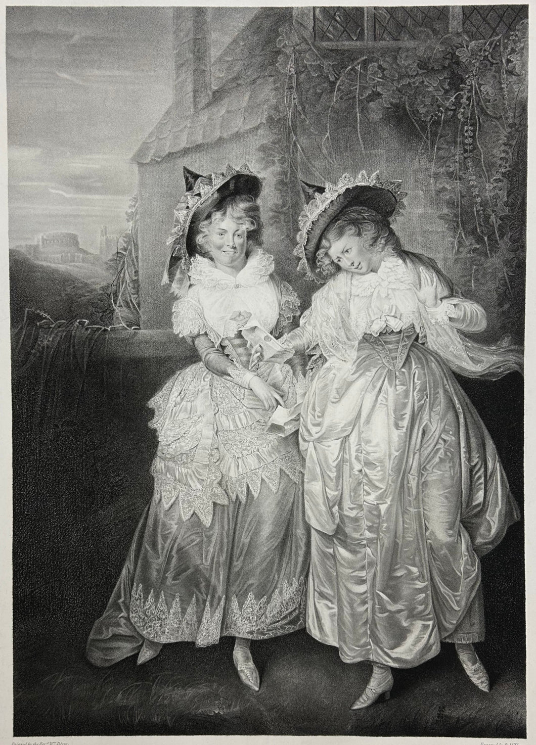 Peters, William Plate 11. “Merry Wives of Windsor, Act II, Scene i. Mrs. Page and Mrs. Ford