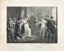 Load image into Gallery viewer, Hamilton, William Plate 19. “Much Ado About Nothing, Act IV, Scene i. Don Pedro, Don John, Leonato, Friar, Claudio, Benedick, Hero, Beatrice…&quot;
