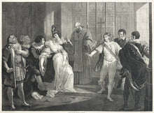 Load image into Gallery viewer, Hamilton, William Plate 19. “Much Ado About Nothing, Act IV, Scene i. Don Pedro, Don John, Leonato, Friar, Claudio, Benedick, Hero, Beatrice…&quot;
