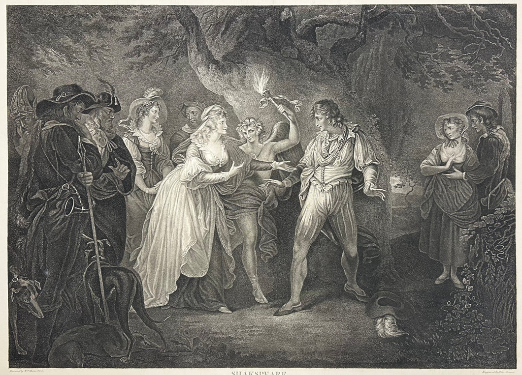 Hamilton, William Plate 29. “As You Like It, Act V, Scene iv. Forest of Arden. Rosalind discovering herself to Orlando