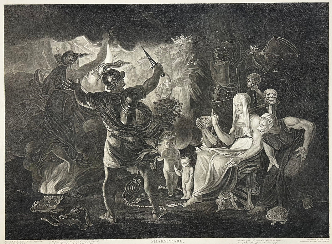 Reynolds, Joshua Plate 48. “Macbeth, Act IV, Scene i. Macbeth consulting the witches