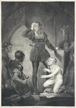 Load image into Gallery viewer, Northcote, James Plate 55. “King John, Act IV, Scene i. Prison. Arthur, Hubert and attendants&quot;
