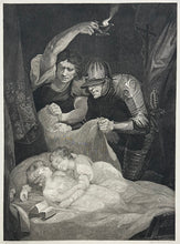 Load image into Gallery viewer, Northcote, James Plate 77. “Richard III, Act III, Scene ii. The Murder of the Princes in the Tower&quot;
