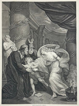 Load image into Gallery viewer, Kirk, Thomas Plate 87. “Titus Andronicus, Act IV, Scene i. Titus’ House. Titus, Marcus, Young Lucius pursued by Lavinia&quot;
