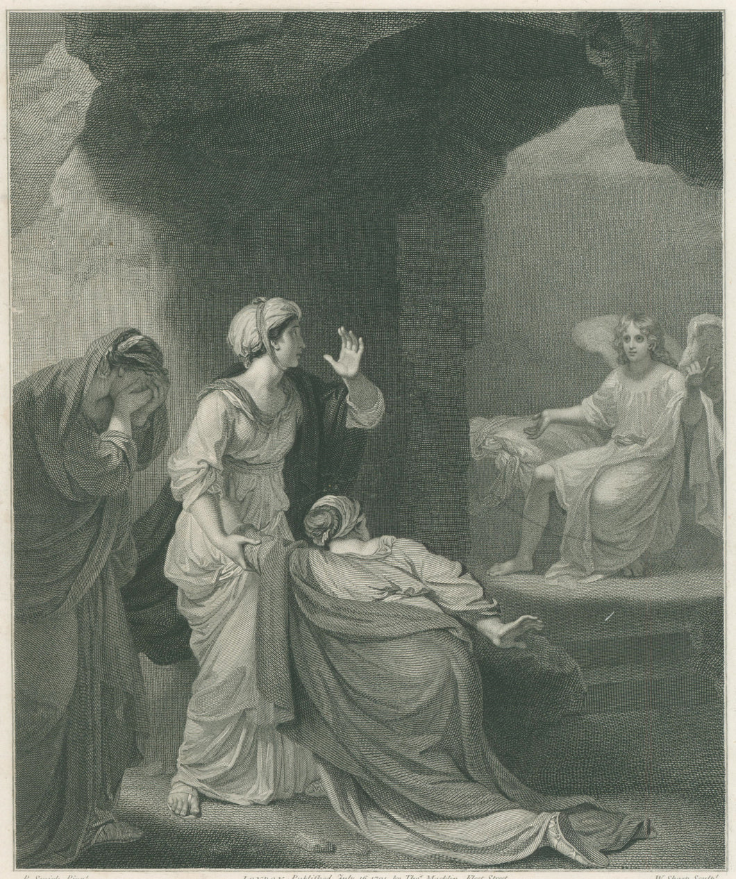 Smirke, Robert “The Marys at the Sepulchre.” From Thomas Macklin’s 