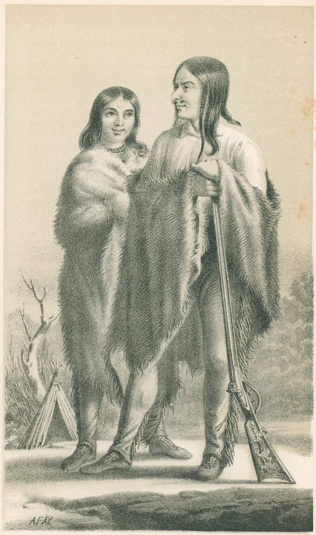 Fay, A  “Old Elk and His Squaw – Utah Indians”