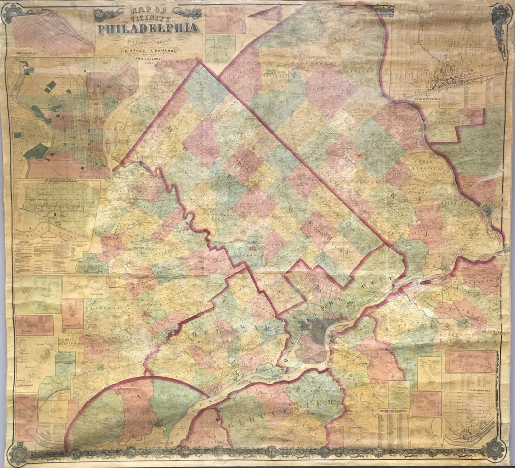 Lake, D. J. & Beers, S. N. surveyors “Map of the Vicinity of Philadelphia”