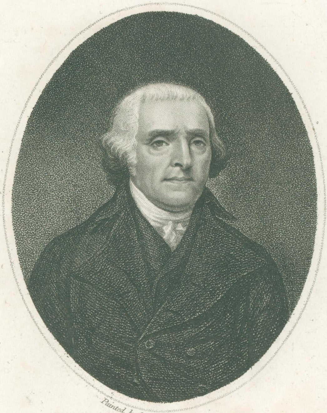 Stuart, Gilbert “Thos. Jefferson.  President of the United States of America. Painted by Stuart in America”