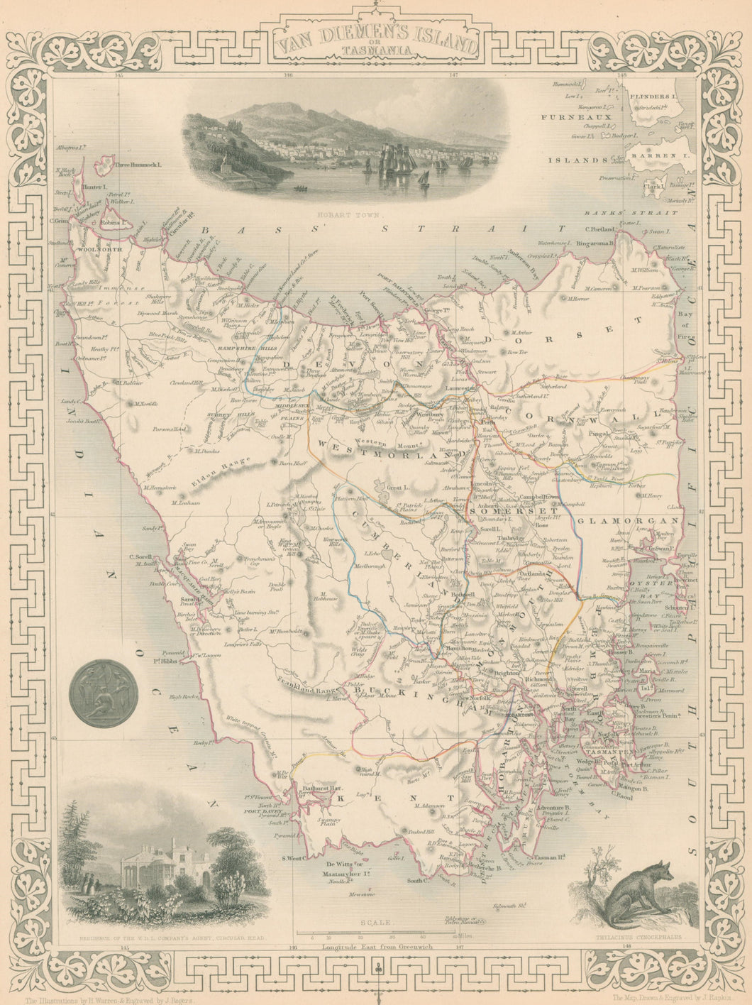 Tallis, John “Van Diemen’s Island or Tasmania”