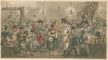 Load image into Gallery viewer, Cruikshank, Isaac, Robert &amp; George.  “Tom and Jerry &#39;Masquerading it&#39; among the Cadgers in the &#39;Back Slums,&#39; in the Holy Land”
