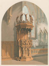 Load image into Gallery viewer, Unattributed  &quot;Pulpit. Carved Oak.&quot;
