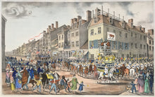 Load image into Gallery viewer, Krimmel, J. L. &quot;White&#39;s Great Cattle Show, and Grand Procession of the Victuallers of Philadelphia&quot;
