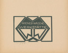 Load image into Gallery viewer, Hoffmann, Joseph  “Wiener Wasche Werkstatte&quot;  [Trade Mark of the Vienna Workshop]
