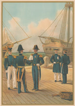 Load image into Gallery viewer, Unattributed “Commander, Captain and Lieutenant of the Navy and Lieutenant and Staff Officer of Marines-1840”

