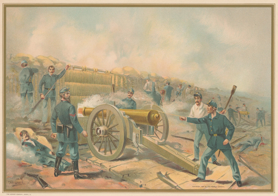 Unattributed  “Siege and Barbette Guns, Fort Haskell–1865.” [Petersburg, VA]