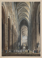 Load image into Gallery viewer, Wild, C.  “Nave of the Cathedral of Amiens.” From  &quot;Wild’s English Cathedrals and Wild’s Foreign Cathedrals&quot;
