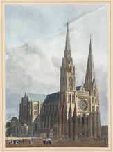 Load image into Gallery viewer, Wild, C. “West Front of the Cathedral of Chartres.” From  &quot;Wild’s English Cathedrals and Wild’s Foreign Cathedrals&quot;
