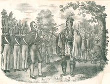 Load image into Gallery viewer, Unattributed.  “The meeting of Pontiac and his embassy with Major Rogers and his troops.&quot;  [Detroit] From &quot;John Wimer’s Events in Indian History&quot;
