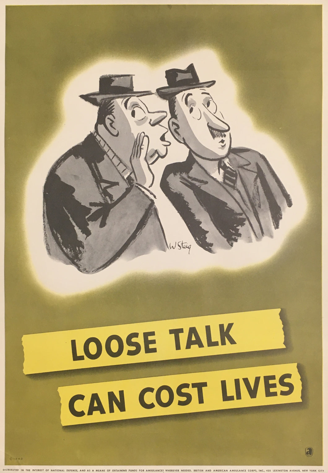Steig, William “Loose Talk Can Cost Lives”