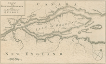 Load image into Gallery viewer, Unattributed. &quot;A Map of the Island of Orleans with the Environs of Quebec”
